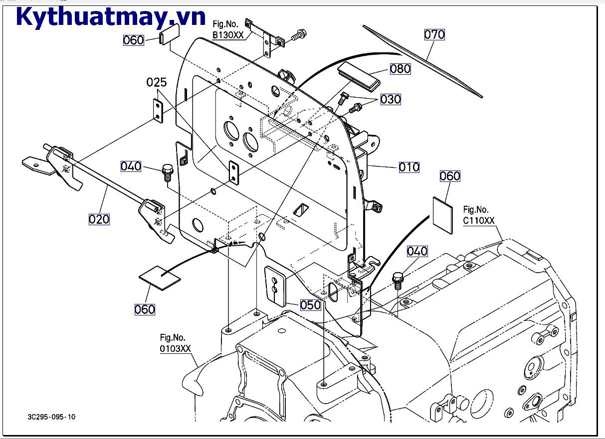 Thanh chống nắp ca pô ( cũ) 50001 đến 89999